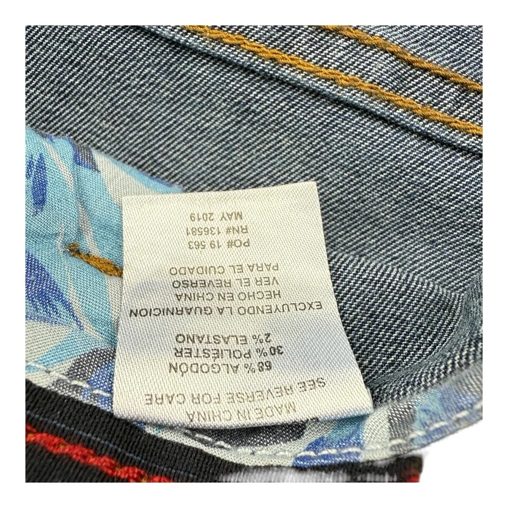 Nat Nast Baltic Wash Blue Stretch Straight Fit‎ 5 Pocket Jeans Men's Size 34x34